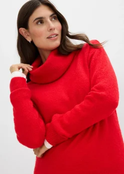 Best Vestido holgado de punto con cuello vuelto Mujer Vestidos|Ropa De Punto