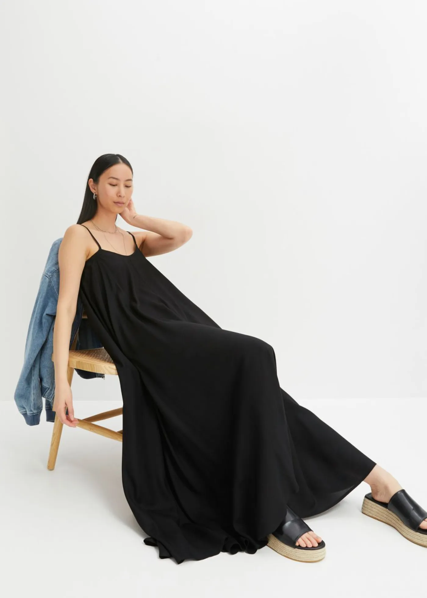 Clearance Vestido largo ancho Mujer Esenciales|Vestidos