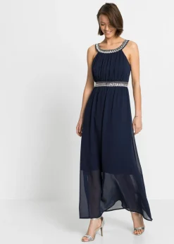 Best Vestido largo con aplicación de piedras brillantes Mujer Vestidos|Ropa Elegante
