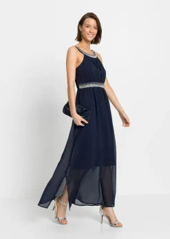 Best Vestido largo con aplicación de piedras brillantes Mujer Vestidos|Ropa Elegante