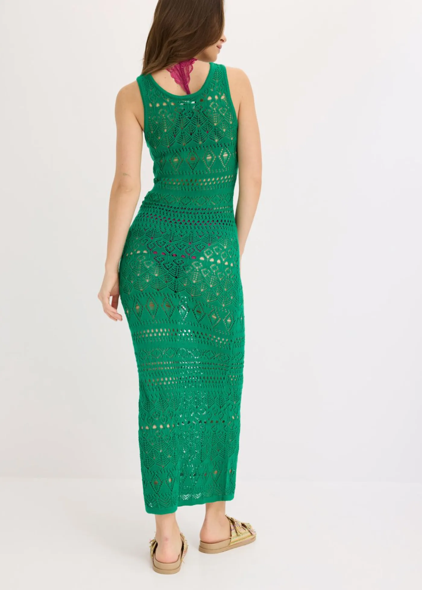 Discount Vestido largo con aspecto de ganchillo Mujer Vestidos