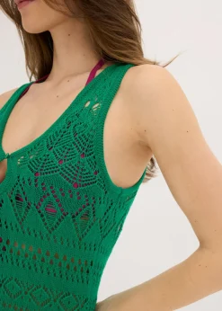 Discount Vestido largo con aspecto de ganchillo Mujer Vestidos