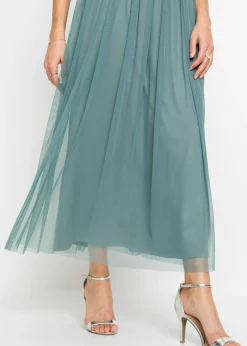 Clearance Vestido largo con bordado de lentejuelas Mujer Vestidos|Ropa Elegante