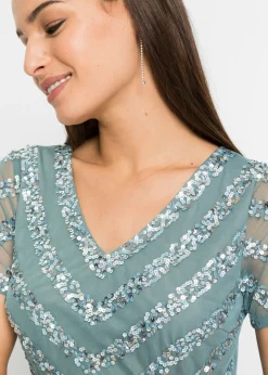 Clearance Vestido largo con bordado de lentejuelas Mujer Vestidos|Ropa Elegante