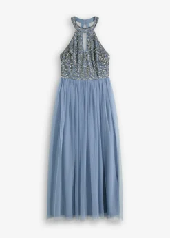 Best Vestido largo con bordado de lentejuelas Mujer Vestidos|Ropa Elegante