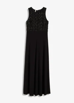 Vestido largo con bordado de lentejuelas Mujer Vestidos|Ropa Elegante