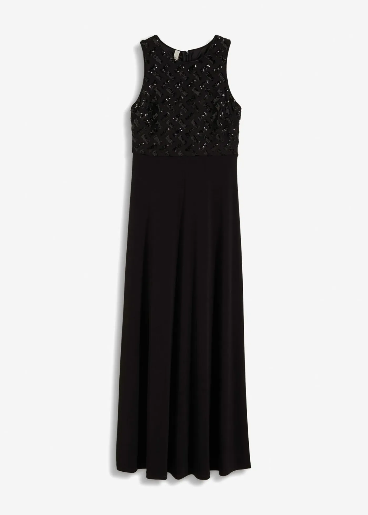Vestido largo con bordado de lentejuelas Mujer Vestidos|Ropa Elegante