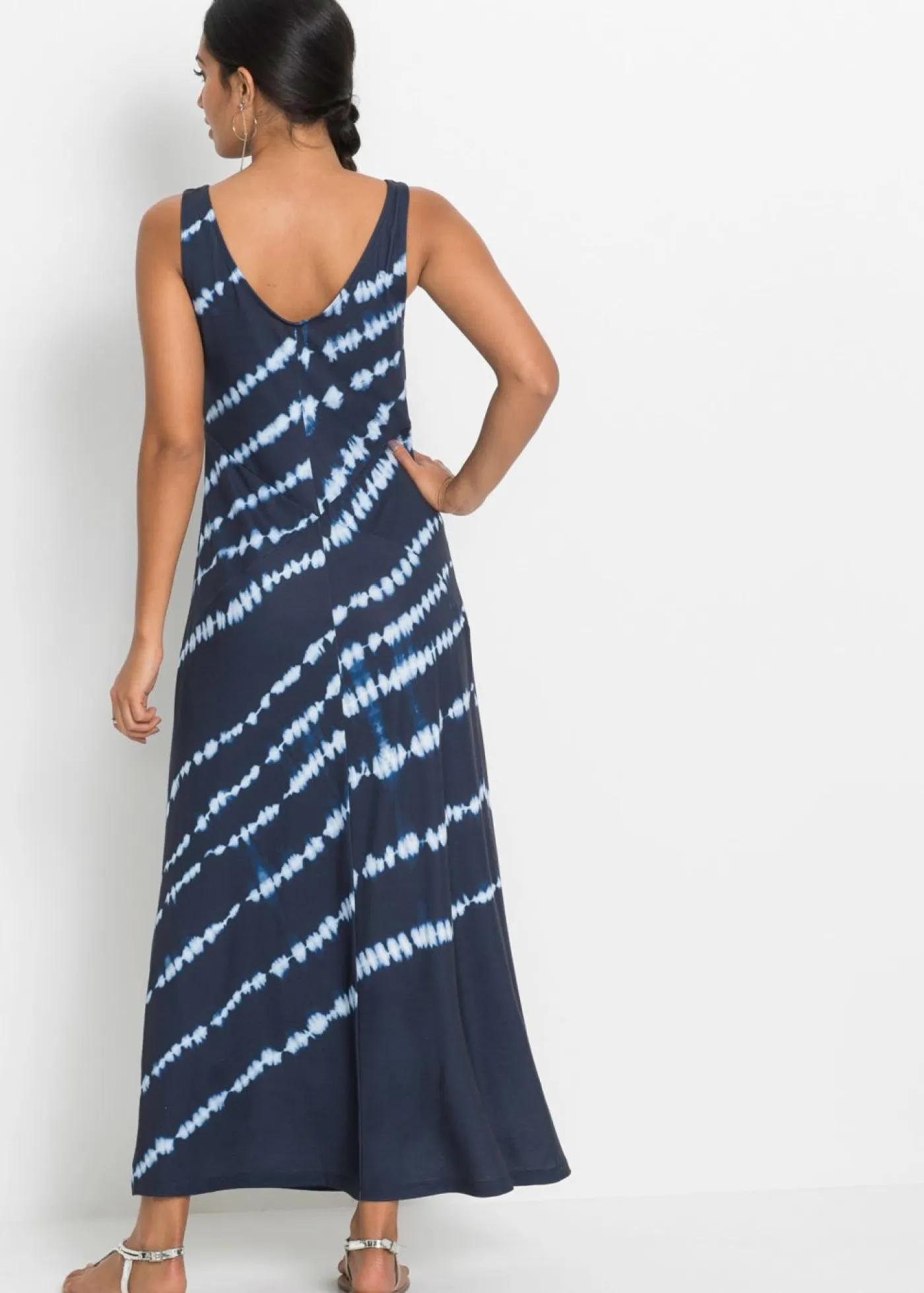 Vestido largo con efecto batik Mujer Vestidos