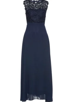Best Vestido largo con encaje Mujer Tallas Pequeñas