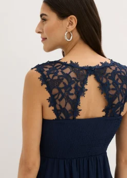 Best Vestido largo con encaje Mujer Tallas Pequeñas