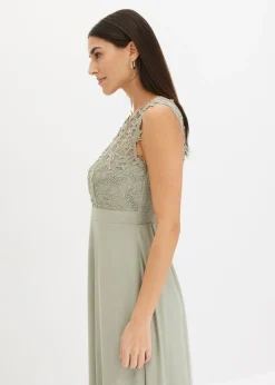Sale Vestido largo con encaje Mujer Novedades