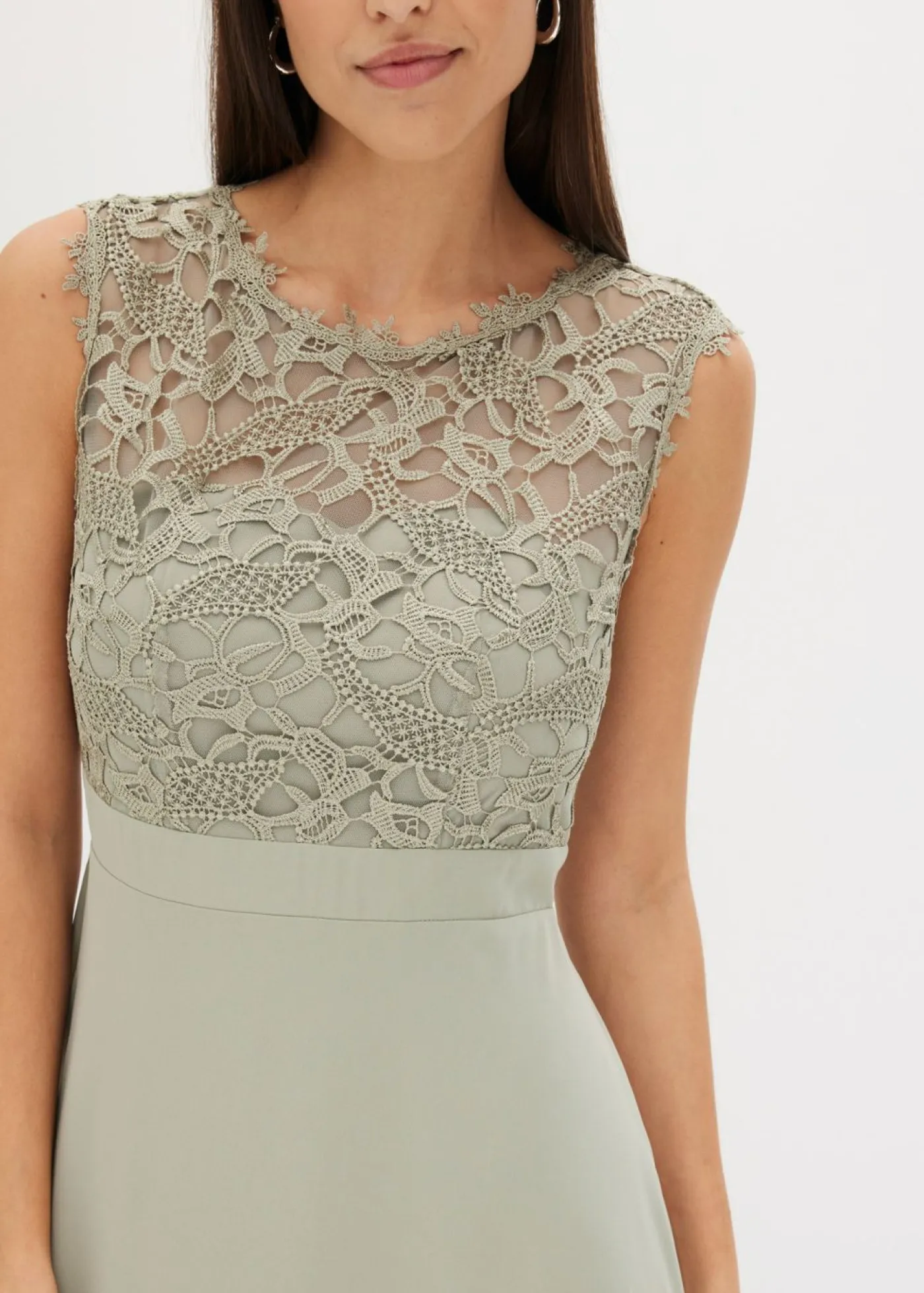 Best Vestido largo con encaje Mujer Vestidos|Tallas Pequeñas