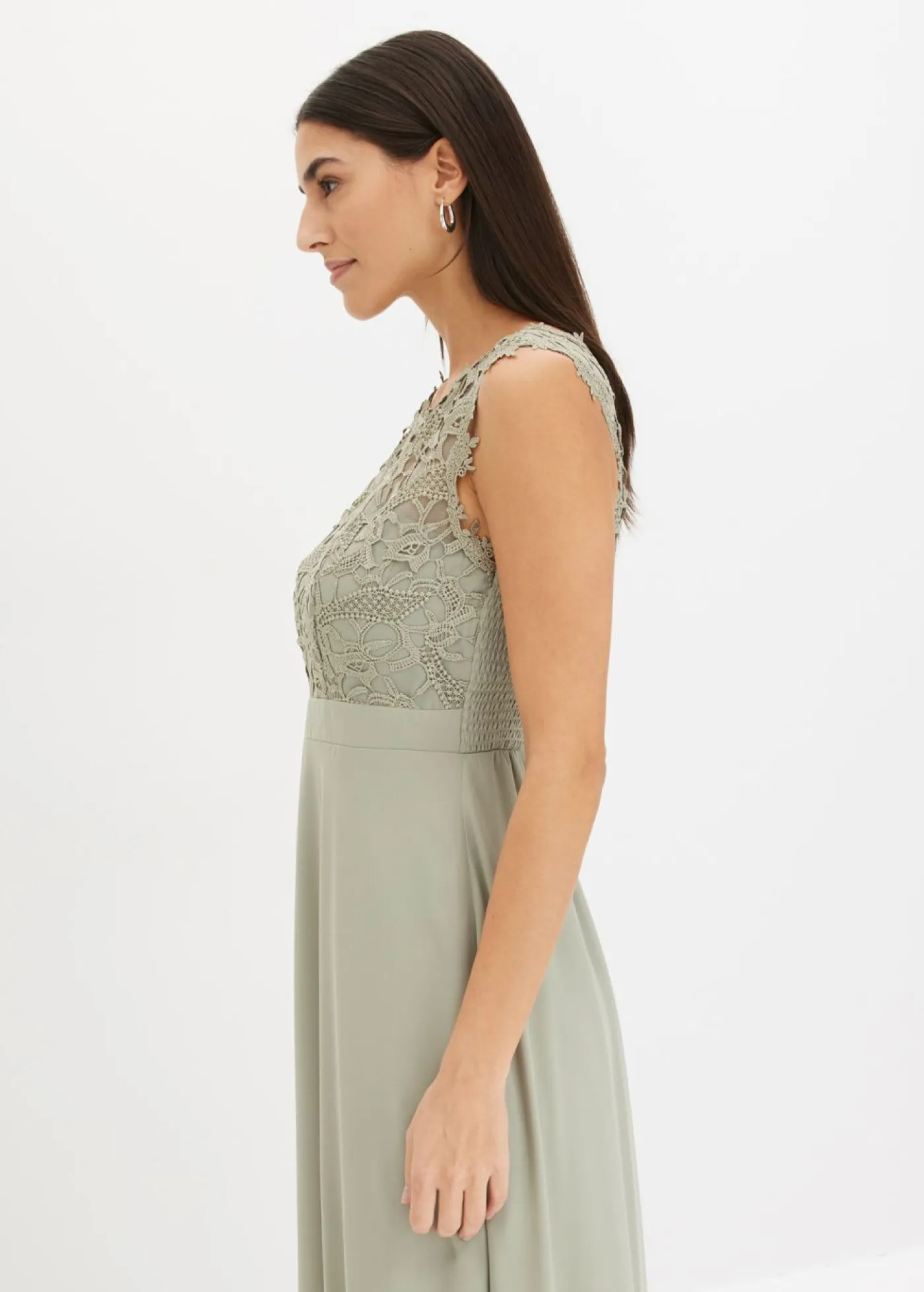 Best Vestido largo con encaje Mujer Vestidos|Tallas Pequeñas