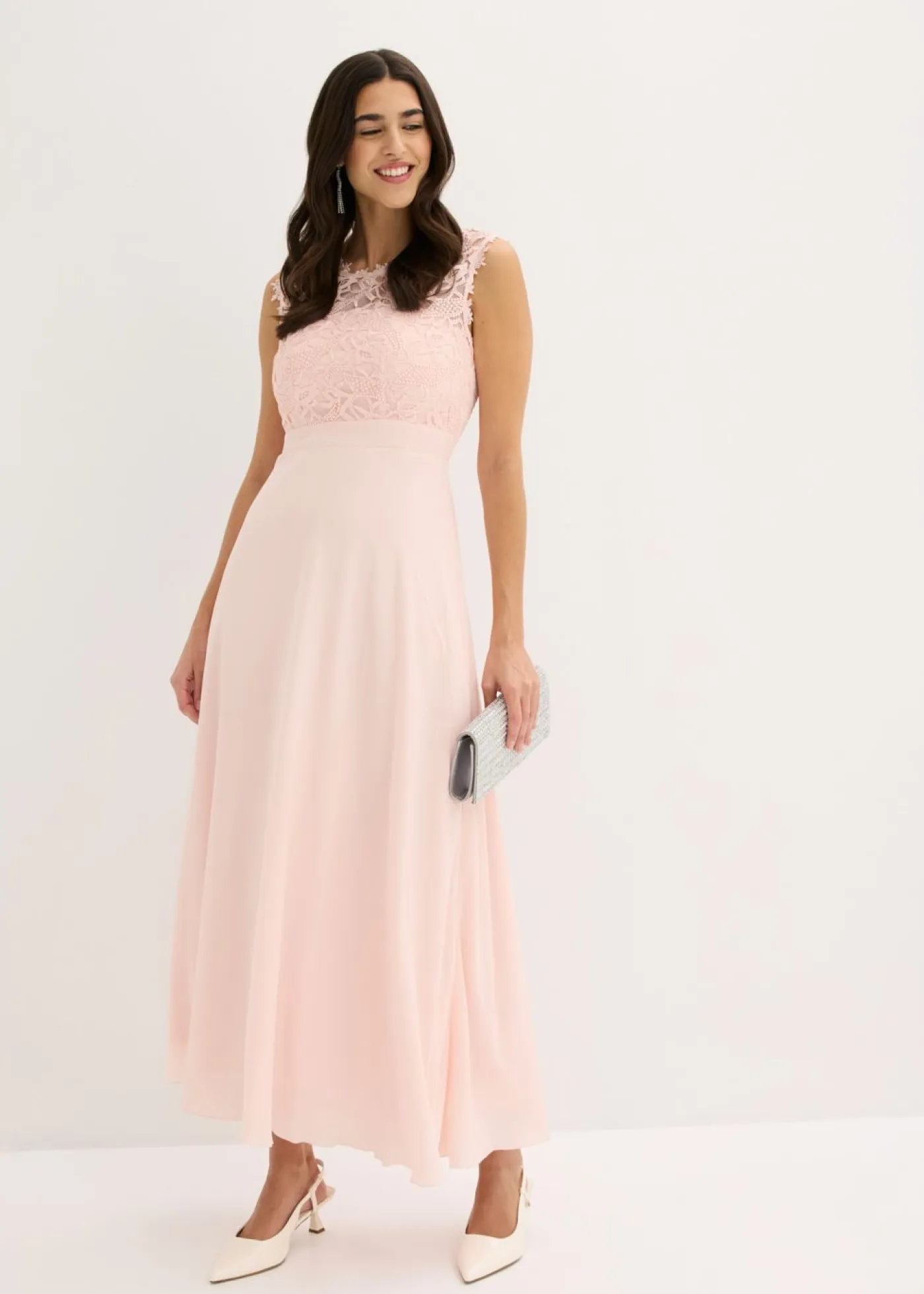 Sale Vestido largo con encaje Mujer Vestidos|Tallas Pequeñas