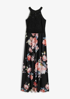 Clearance Vestido largo con estampado floral y encaje Mujer Vestidos
