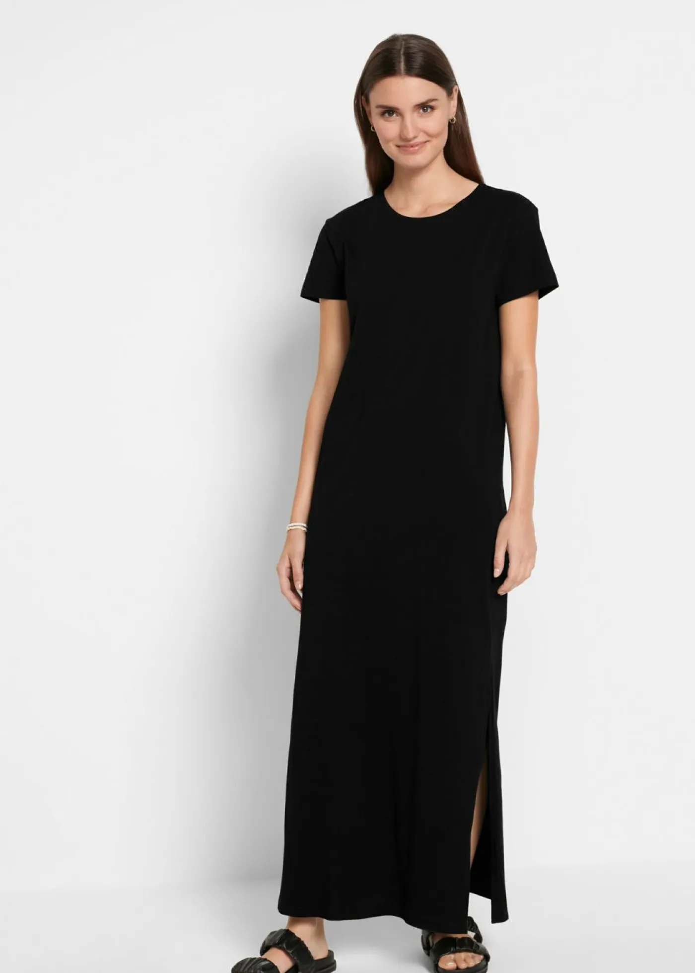 Clearance Vestido largo de algodón puro Mujer Básicos|Vestidos