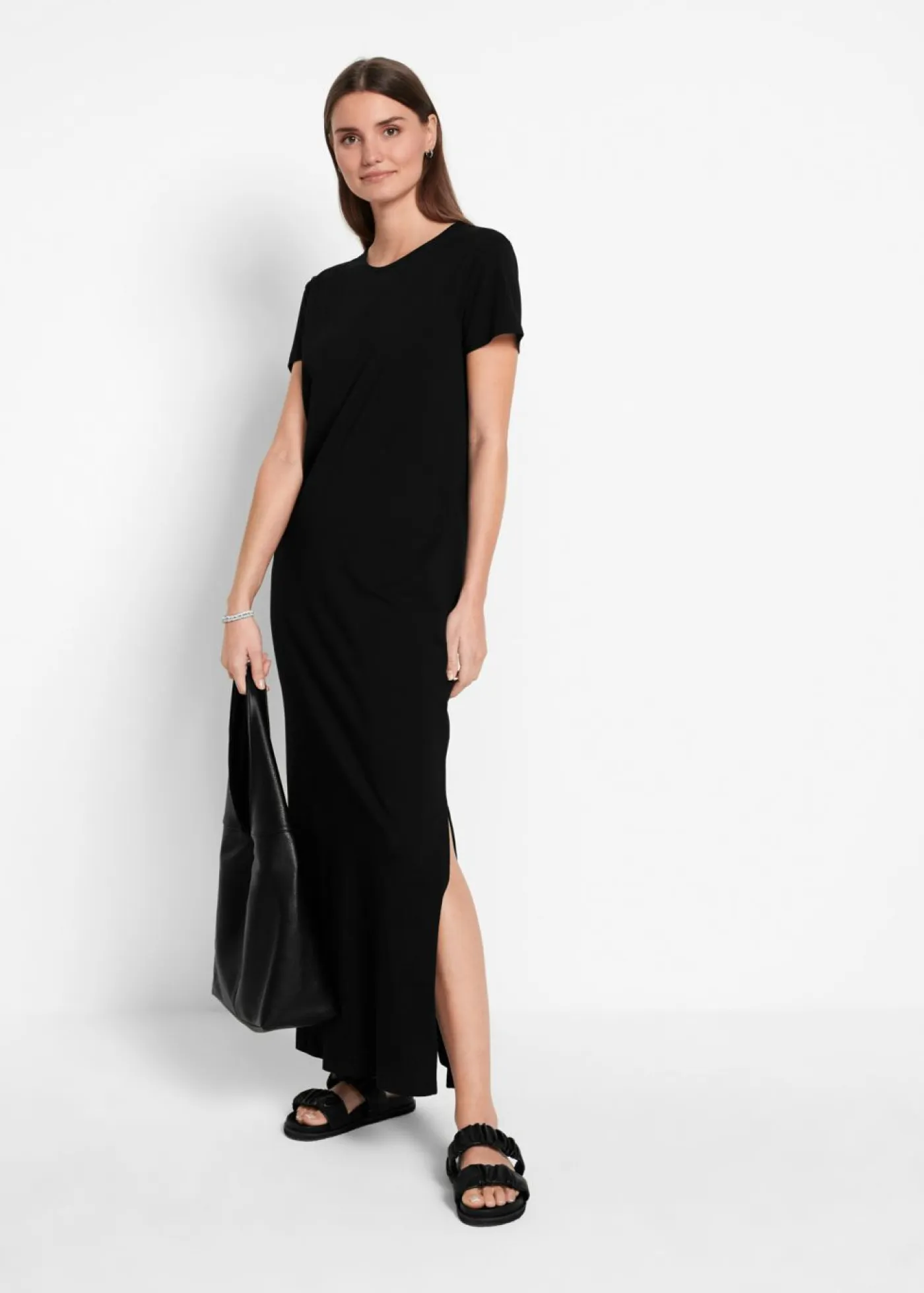 Clearance Vestido largo de algodón puro Mujer Básicos|Vestidos