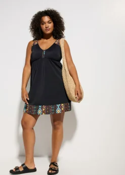 Vestido largo de baño de poliamida reciclada Mujer Trajes De Baño
