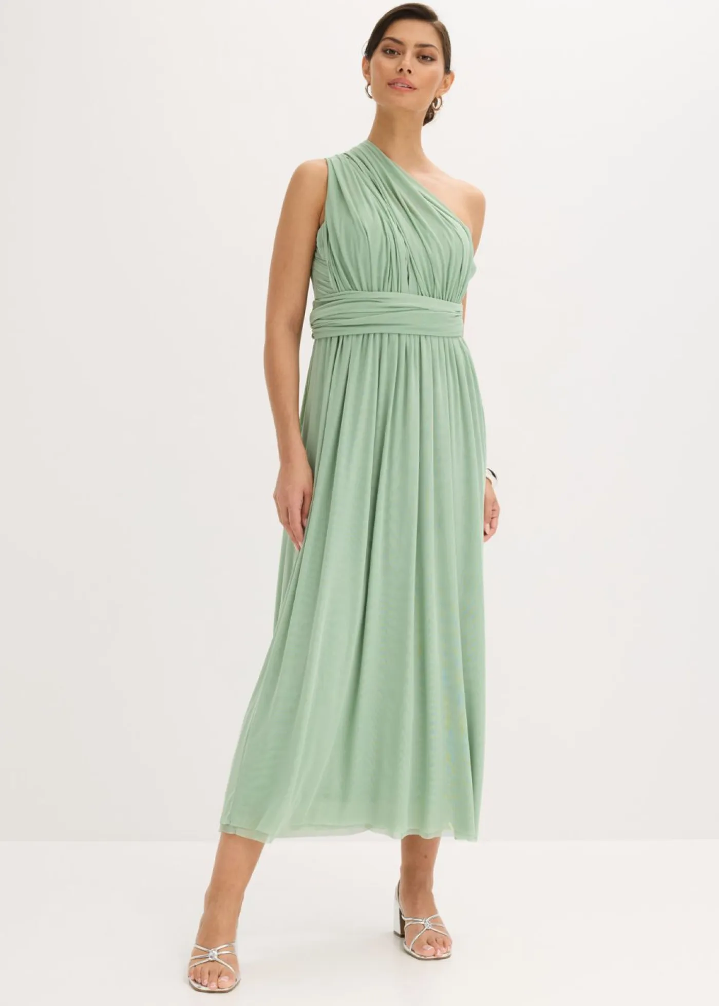 New Vestido largo de malla con diferentes variantes de uso Mujer Vestidos|Ropa Elegante