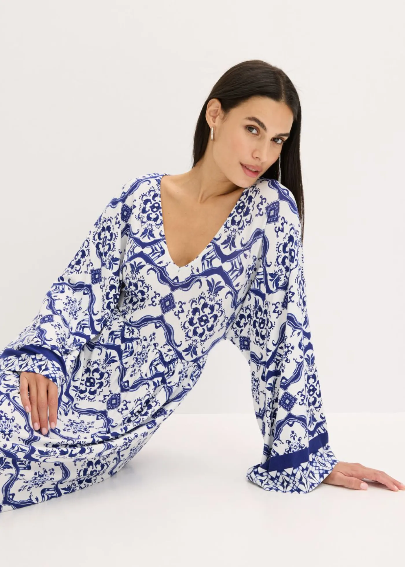 Discount Vestido largo de mezcla de viscosa suave Mujer Vestidos
