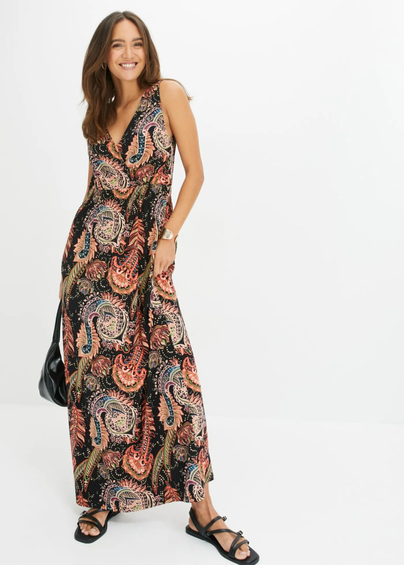 Best Vestido largo de mezcla de viscosa suave Mujer Vestidos|Novedades