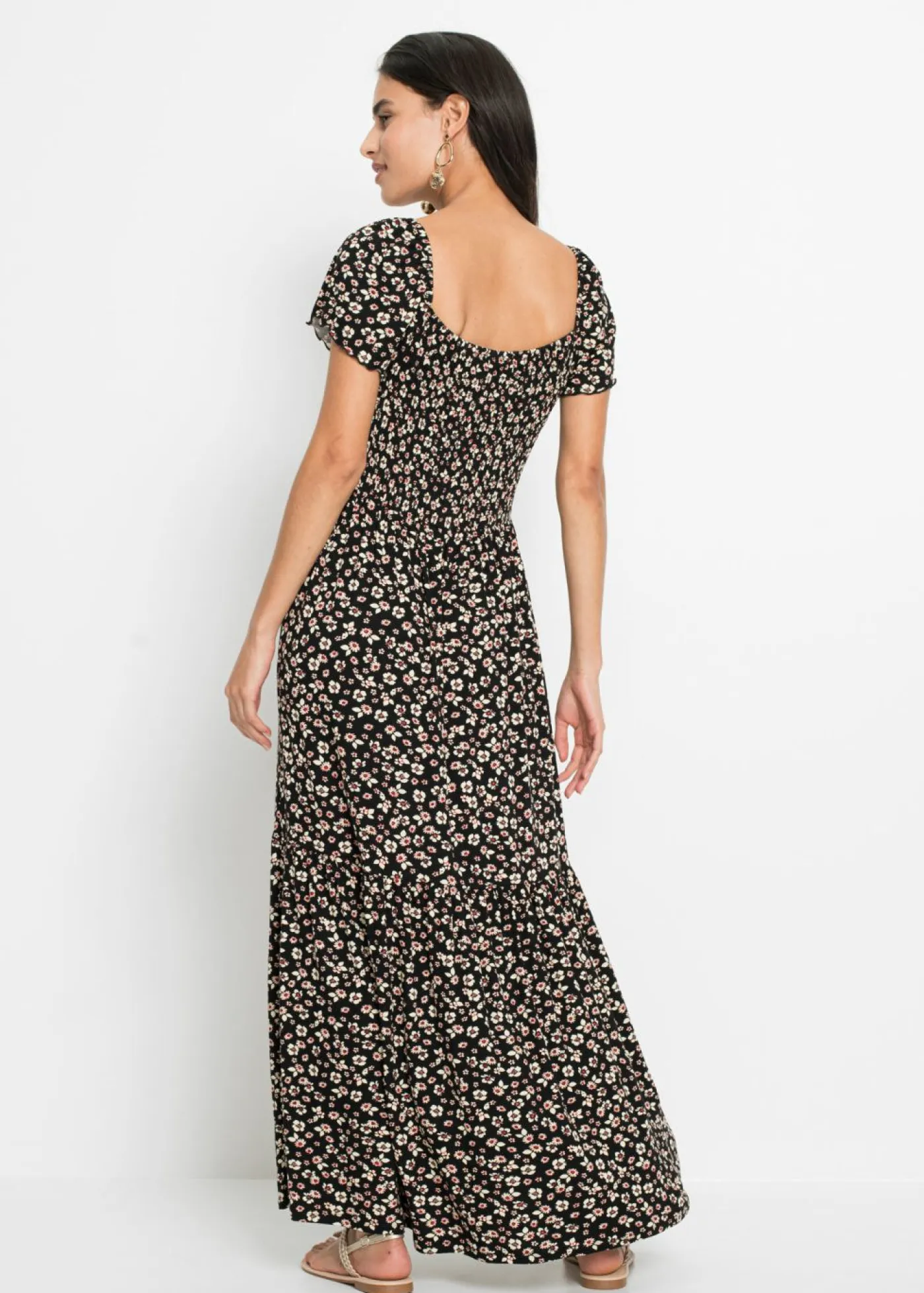 Clearance Vestido largo de mezcla de viscosa Mujer Vestidos|Tallas Pequeñas