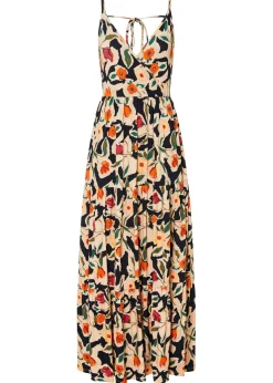 Clearance Vestido largo de mezcla de viscosa suave Mujer Vestidos