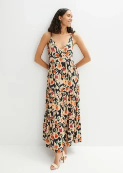 Clearance Vestido largo de mezcla de viscosa suave Mujer Vestidos