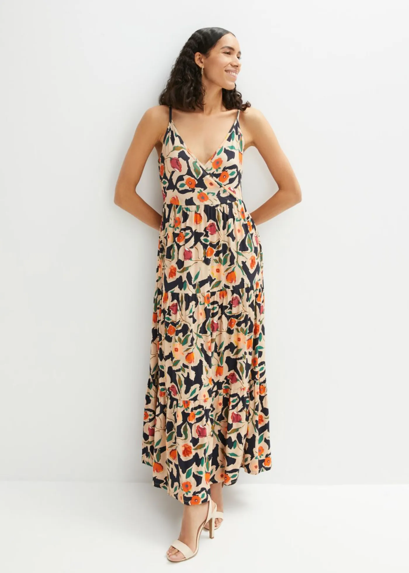 Clearance Vestido largo de mezcla de viscosa suave Mujer Vestidos