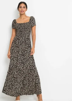 Vestido largo de mezcla de viscosa Mujer Vestidos