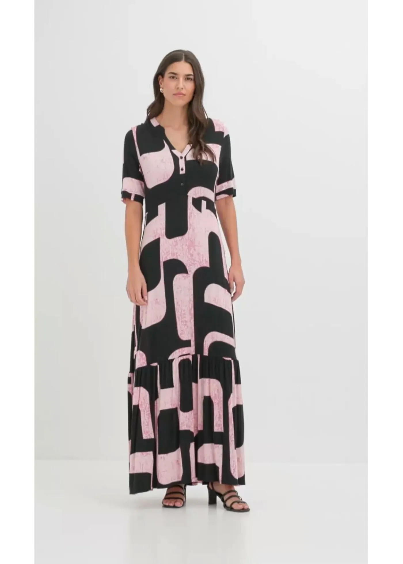 Hot Vestido largo de mezcla de viscosa suave Mujer Vestidos|Novedades