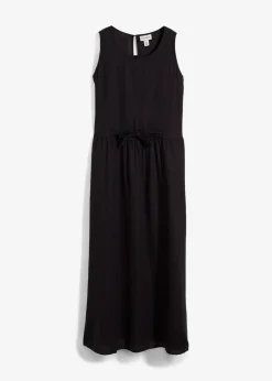 Discount Vestido largo de mezcla ligera de lino y viscosa Mujer Esenciales|Vestidos