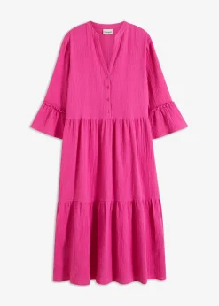 Outlet Vestido largo de muselina suave Mujer Novedades