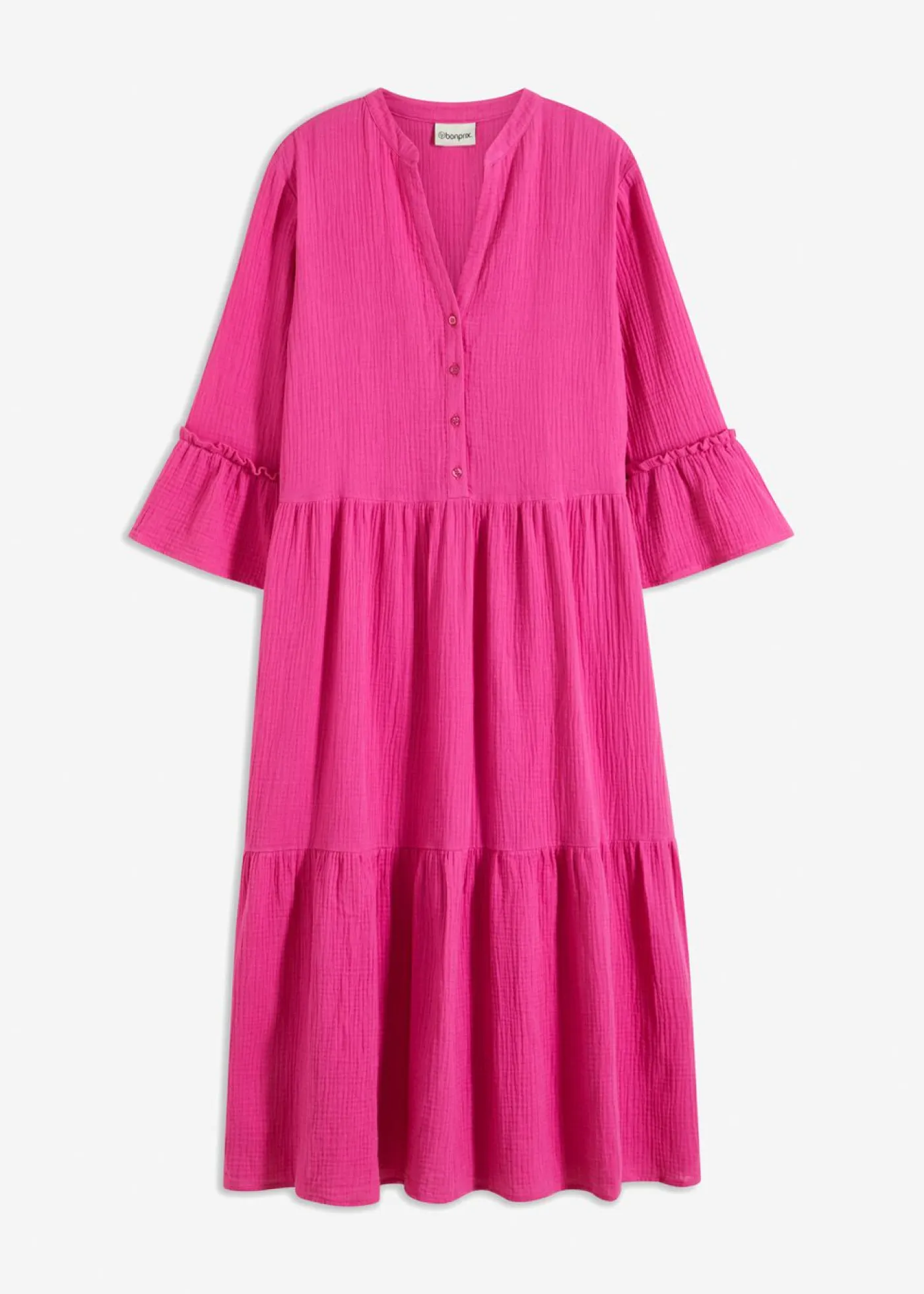 Outlet Vestido largo de muselina suave Mujer Novedades