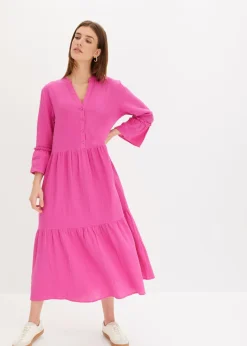 Outlet Vestido largo de muselina suave Mujer Novedades