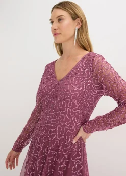 New Vestido largo de noche con lentejuelas Mujer Vestidos|Ropa Elegante
