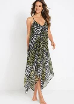 Sale Vestido largo de playa en poliéster reciclado Mujer Ropa De Playa|Vestidos