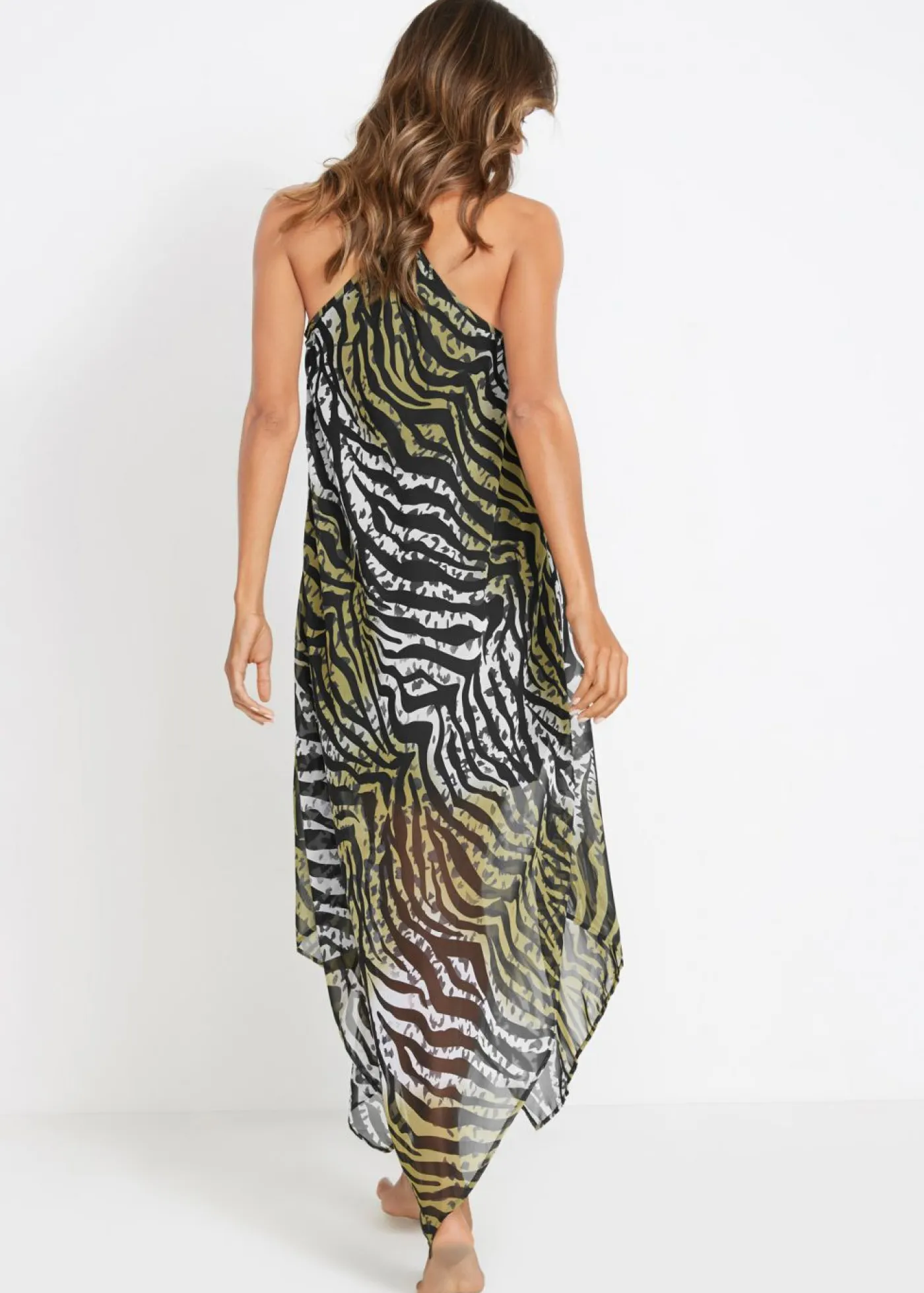 Sale Vestido largo de playa en poliéster reciclado Mujer Ropa De Playa|Vestidos