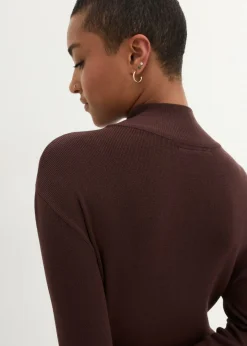 Sale Vestido largo de punto fino de mezcla de viscosa fluida Mujer Vestidos|Ropa De Punto
