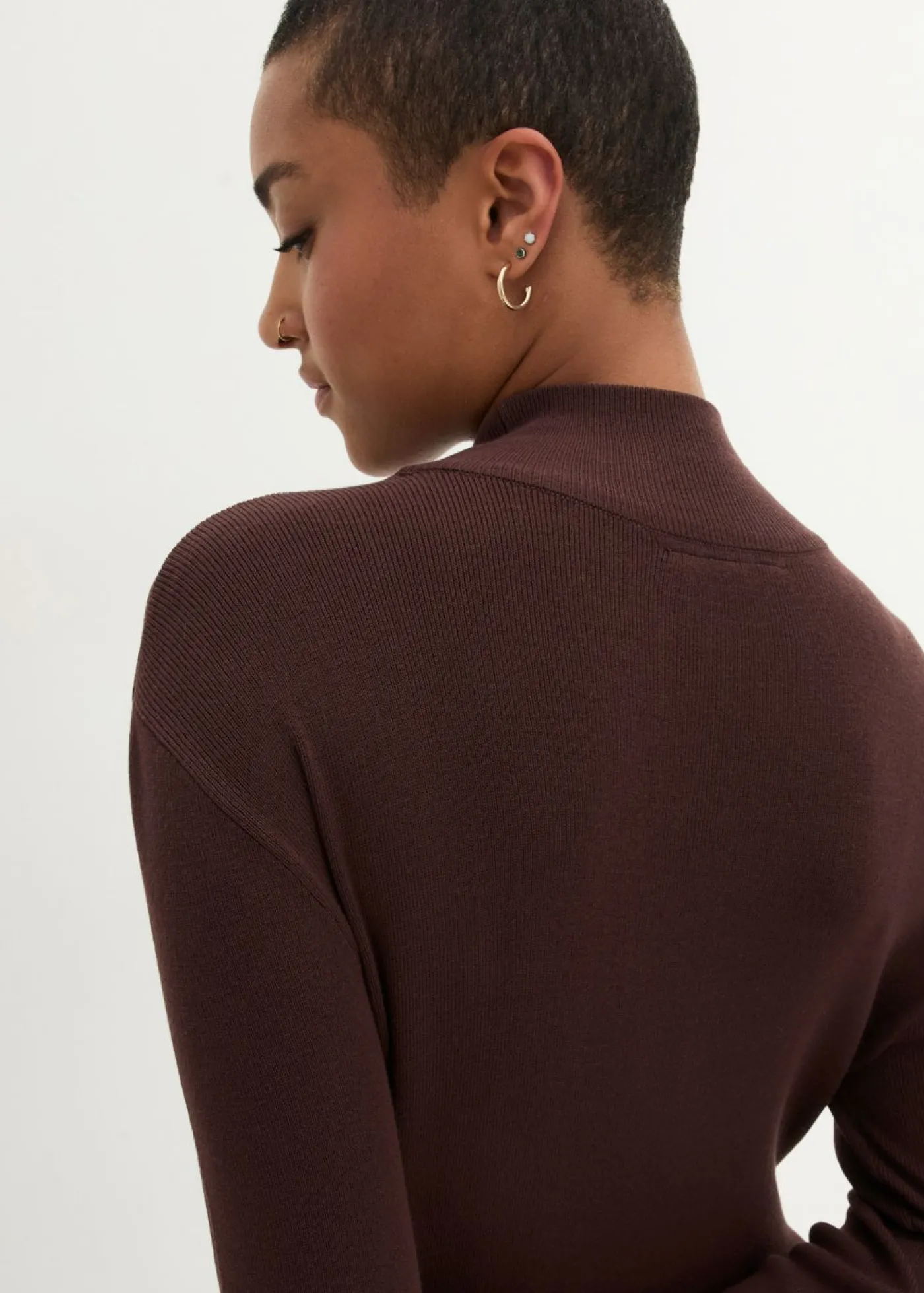 Sale Vestido largo de punto fino de mezcla de viscosa fluida Mujer Vestidos|Ropa De Punto