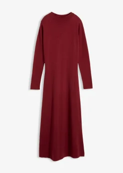Sale Vestido largo de punto fino con cachemir Mujer Esenciales|Vestidos