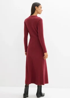 Sale Vestido largo de punto fino con cachemir Mujer Esenciales|Vestidos