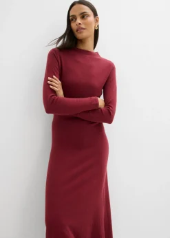 Sale Vestido largo de punto fino con cachemir Mujer Esenciales|Vestidos
