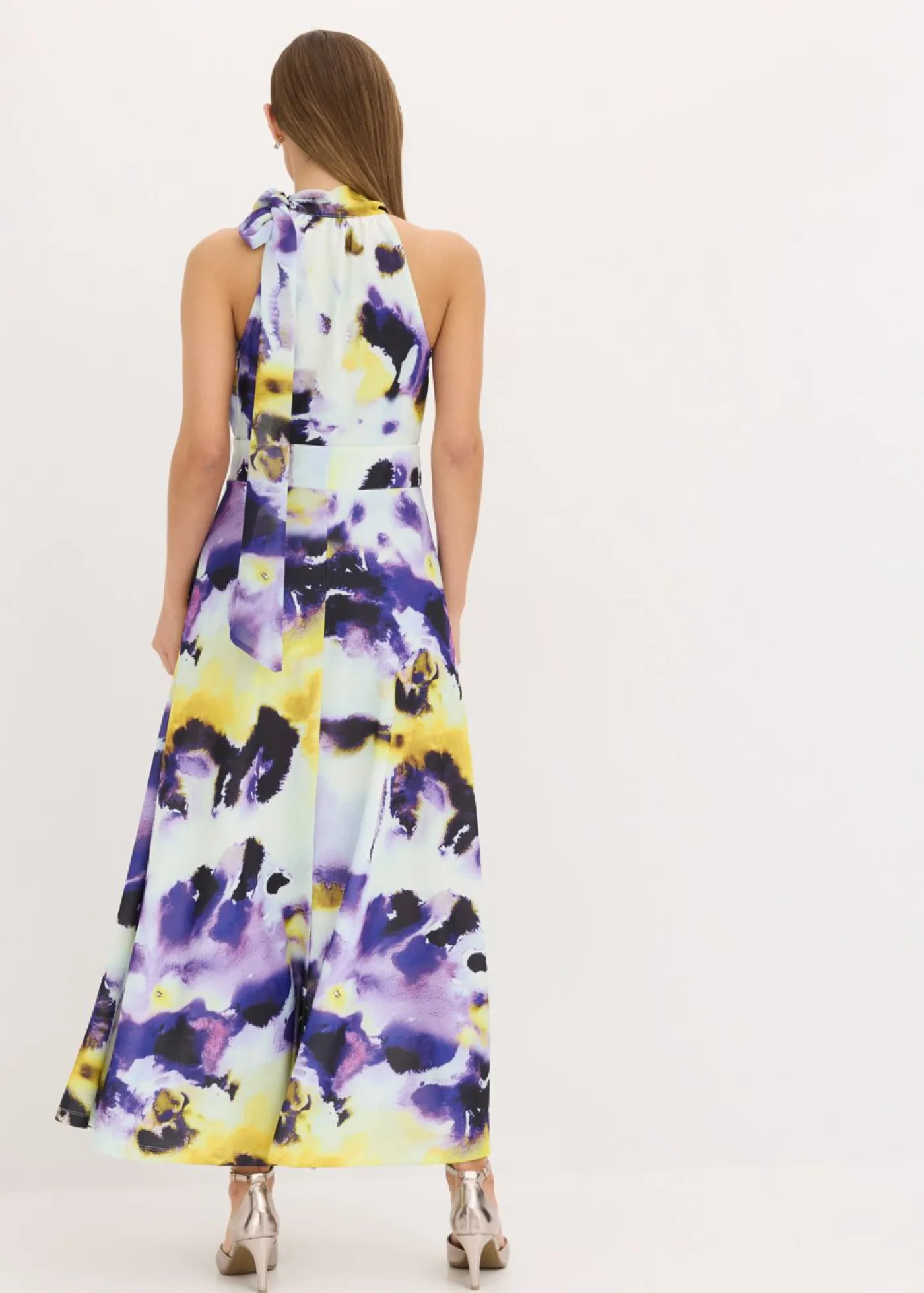 Clearance Vestido largo de tejido de neopreno firme Mujer Vestidos|Ropa Elegante