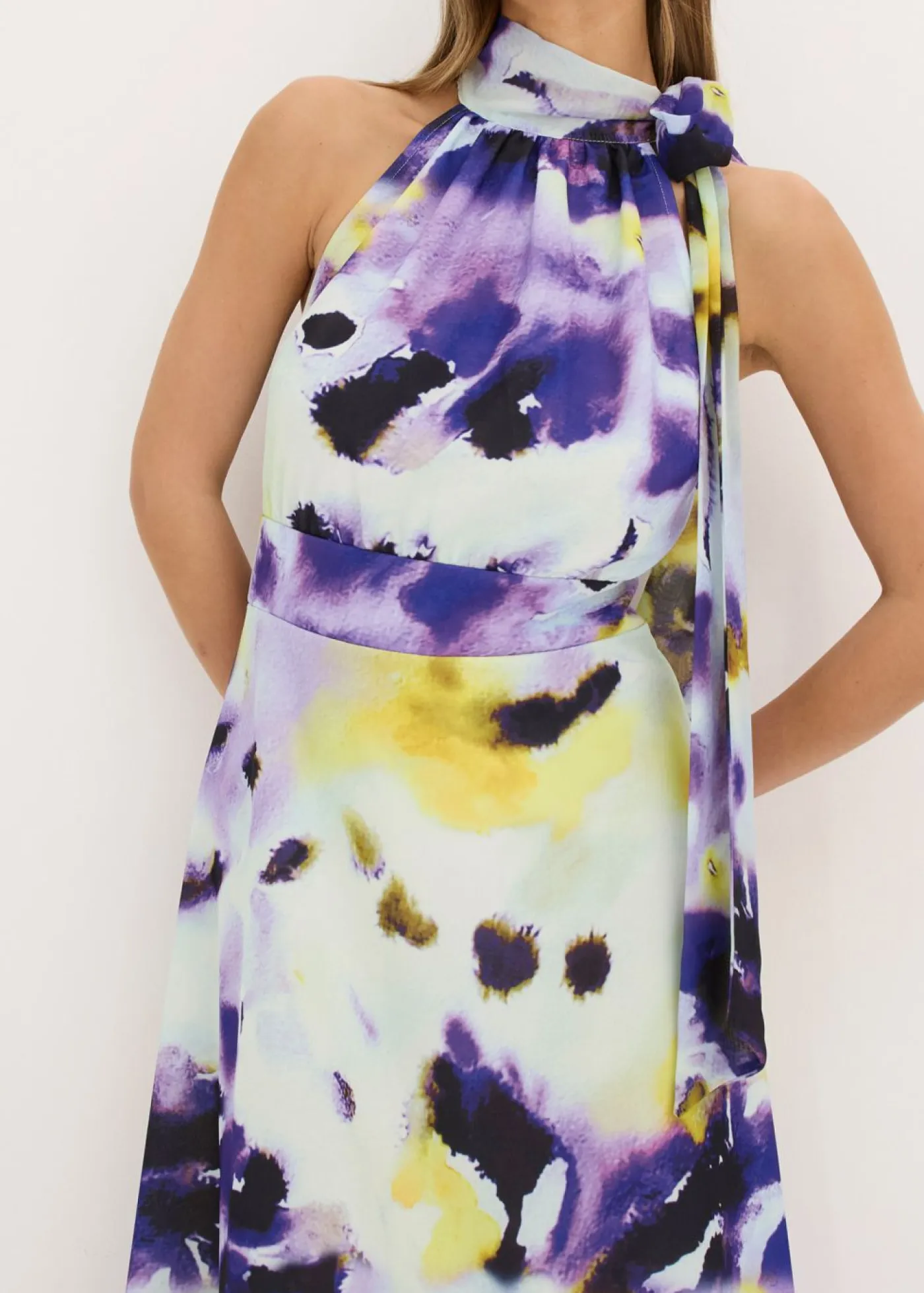 Clearance Vestido largo de tejido de neopreno firme Mujer Vestidos|Ropa Elegante