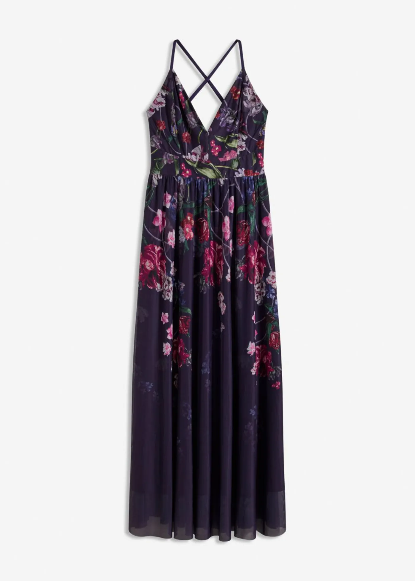 Clearance Vestido largo de tul delicado con tirantes Mujer Vestidos|Ropa Elegante