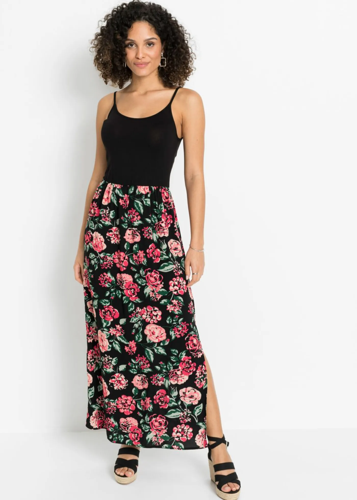 Outlet Vestido largo de viscosa sostenible Mujer Vestidos
