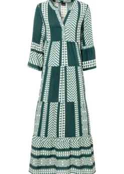 Vestido largo de viscosa fluida Mujer Vestidos