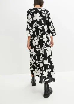 Sale Vestido largo de viscosa fluida Mujer Vestidos|Novedades
