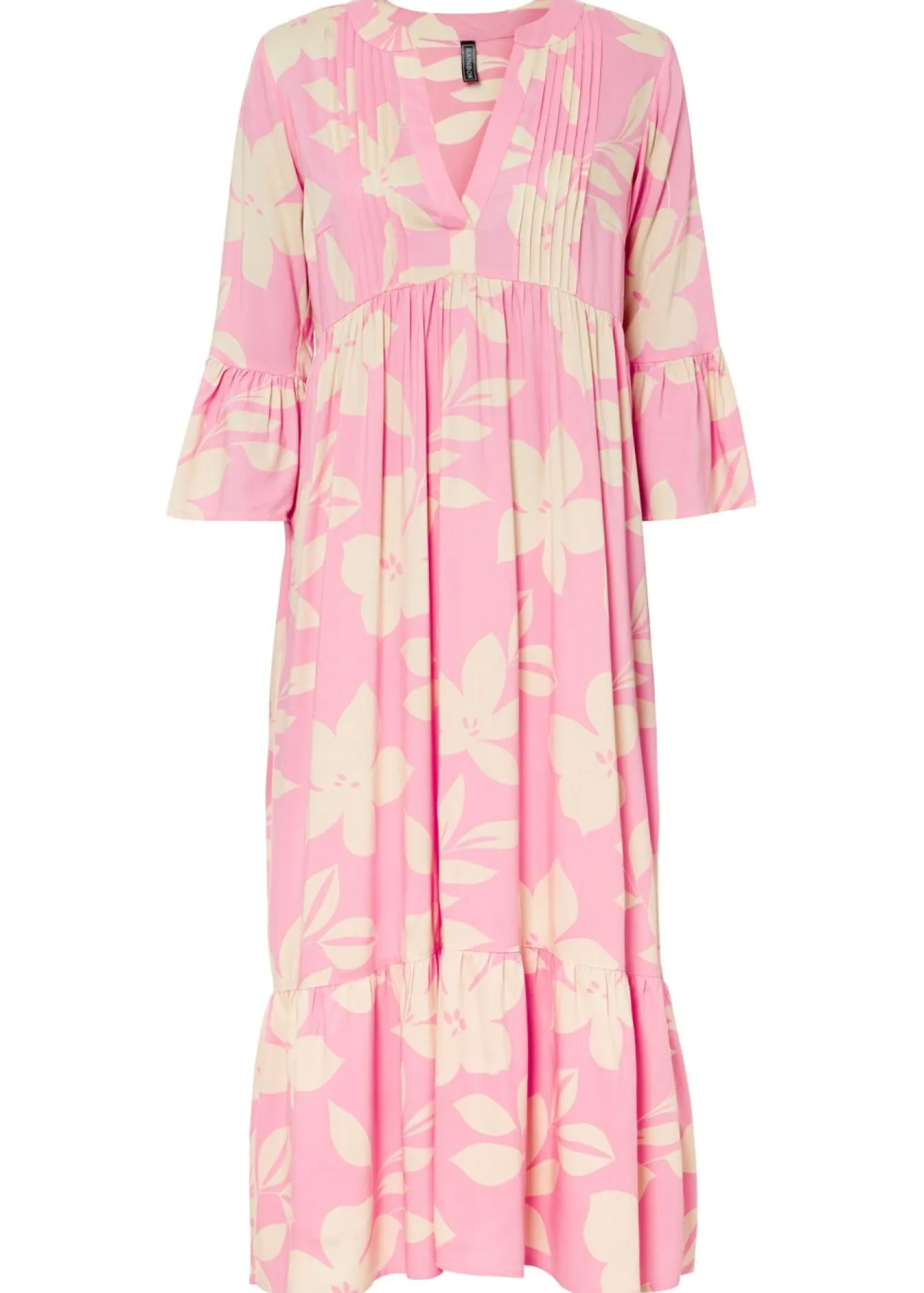 Clearance Vestido largo de viscosa fluida Mujer Vestidos|Novedades